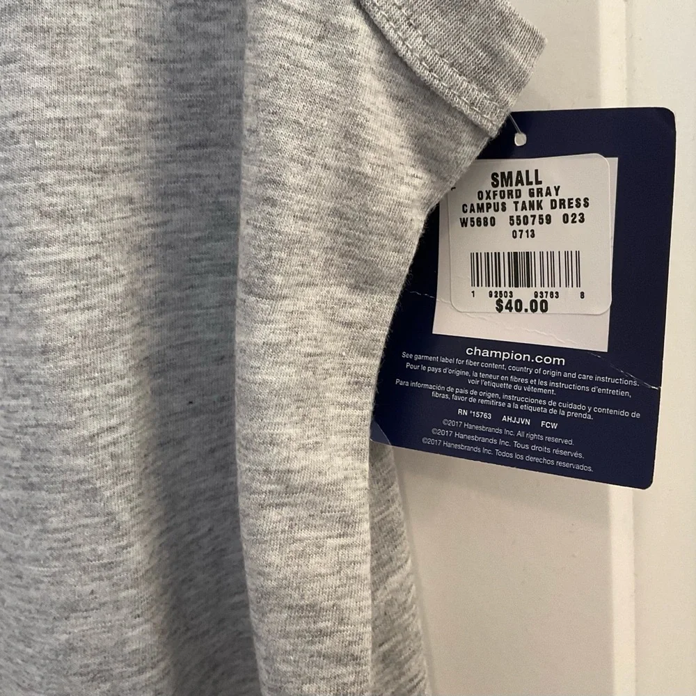 Champion Campus Tank Dress - NWT - Size Small - Oxford Gray